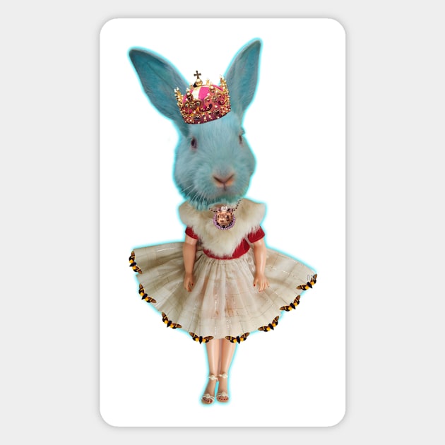 Bunny Queen Magnet by Artgirl253